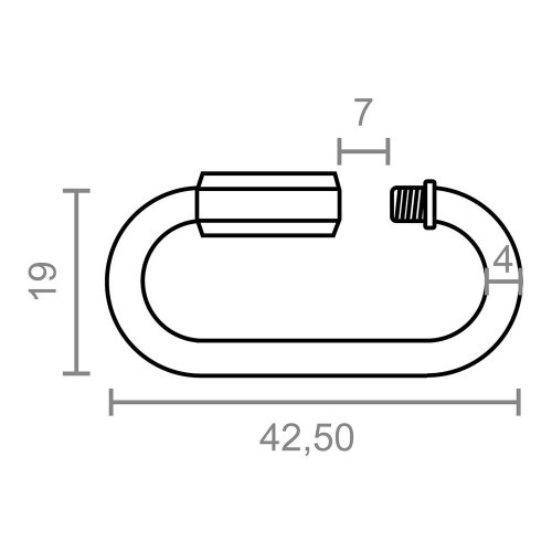 Eslabón Rápido Acero Galvanizado 4 mm 2 Ud EDM