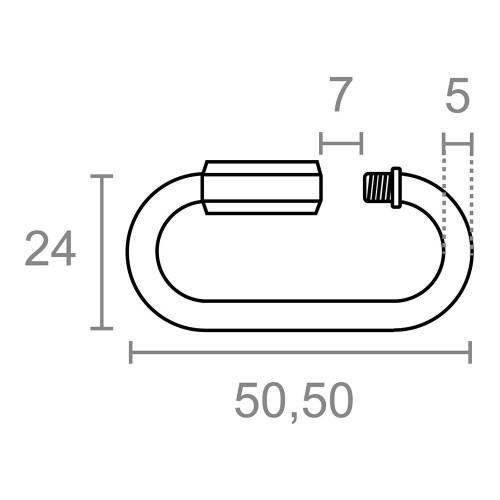 Eslabón Rápido Acero Galvanizado 5 mm 2 Ud EDM