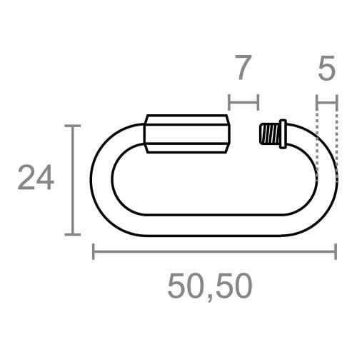 Eslabón Rápido Acero Galvanizado 5 mm 2 Ud EDM