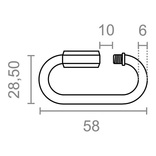 Eslabón Rápido Acero Galvanizado 6 mm 2 Ud EDM