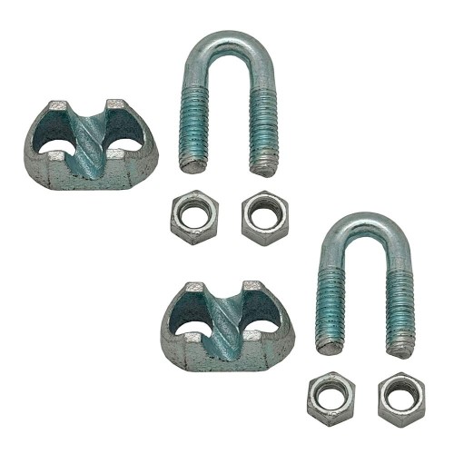 Sujetacables Acero Galvanizado M 8 3/8 in 2 Ud DIN-741 EDM