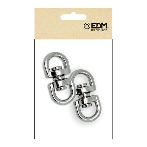 Anilla Giratoria Acero Niquelado 10 mm 2 Ud EDM Anilla Giratoria Acero Niquelado 10 mm 2 Ud EDM