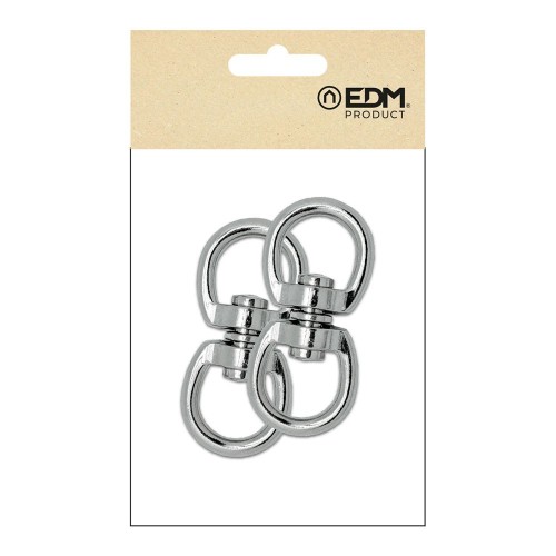 Anilla Giratoria Acero Niquelado 16 mm 2 Ud EDM