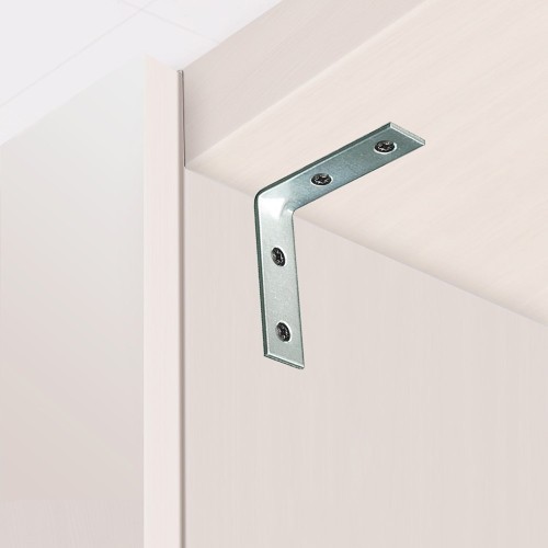 Ángulo Refuerzo Acero Zincado 40 x 40 x 15 mm 4 Ud EDM Ángulo Refuerzo Acero Zincado 40 x 40 x 15 mm 4 Ud EDM