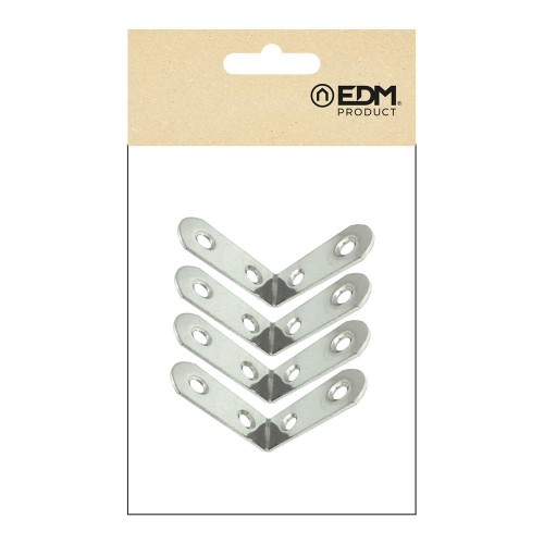 Ángulo Refuerzo Acero Inox 40 x 40 x 16 mm 4 Ud EDM