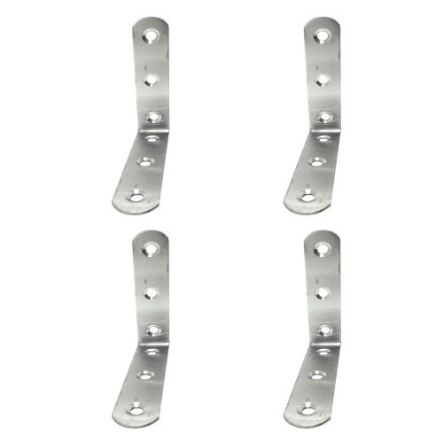 Ángulo Refuerzo Acero Inox 80 x 80 x 19 mm 4 Ud EDM