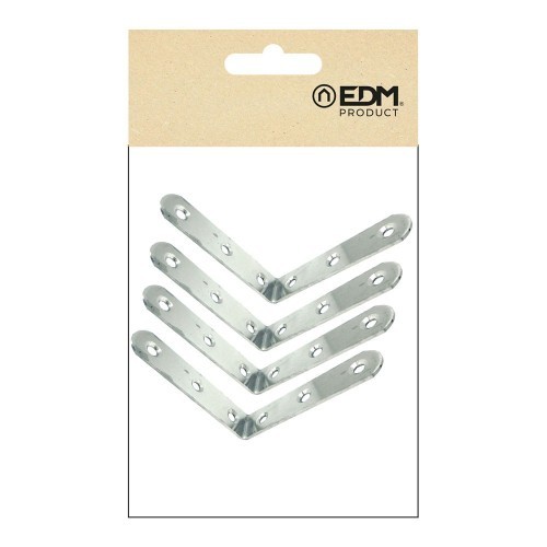 Ángulo Refuerzo Acero Inox 80 x 80 x 19 mm 4 Ud EDM Ángulo Refuerzo Acero Inox 80 x 80 x 19 mm 4 Ud EDM