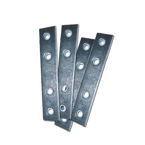 Placa Recta Unión Acero Zincado 100 x 15 x 2 mm 4 Ud EDM