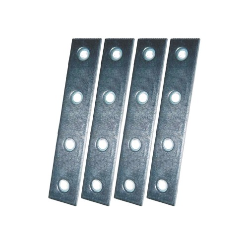 Placa Recta Unión Acero Zincado 120 x 15 x 2 mm 4 Ud EDM