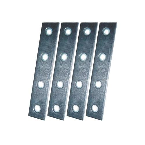 Placa Recta Unión Acero Zincado 120 x 15 x 2 mm 4 Ud EDM Placa Recta Unión Acero Zincado 120 x 15 x 2 mm 4 Ud EDM