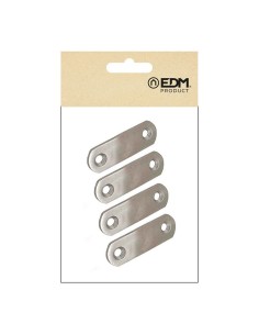 Placa Recta Unión Acero Inox 60 x 16 x 1.5 mm 4 Ud EDM 2