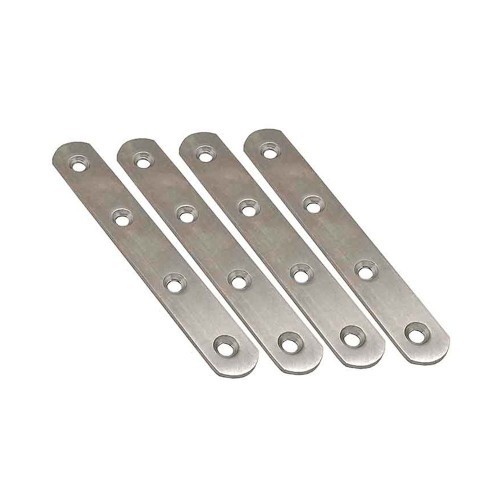 Placa Unión Acero Inox 80 x 16 x 2 mm 4 Ud EDM