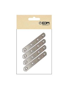 Placa Unión Acero Inox 80 x 16 x 2 mm 4 Ud EDM 2