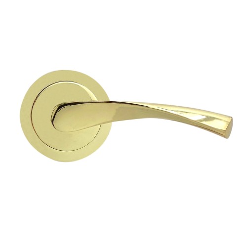 Juego Roseta Aluminio Ø 65 x 120 mm Latón Satinado EDM