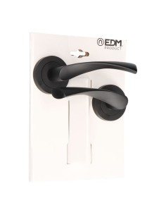 Juego Roseta Aluminio Ø 65 x 120 mm Negro EDM 2