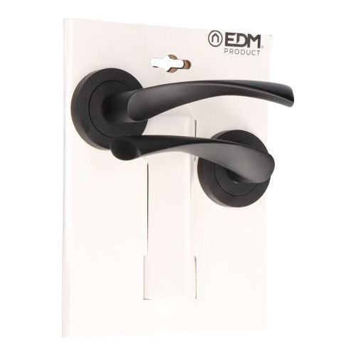 Juego Roseta Aluminio Ø 65 x 120 mm Negro EDM