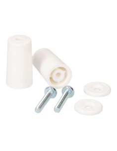 Tope Persiana Plástico 40mm Blanco Blíster EDM