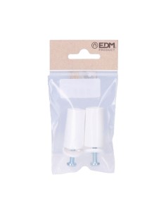 Tope Persiana Plástico 40mm Blanco Blíster EDM 2