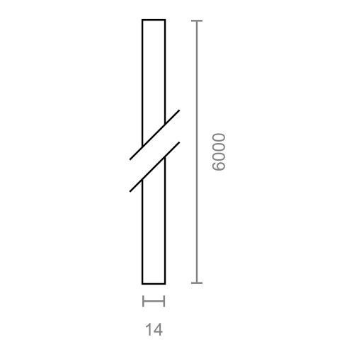 Cinta Persiana Polipropileno 14mmx6m Gris EDM