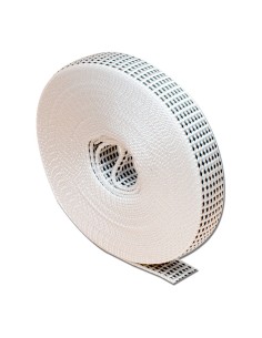 Cinta Persiana Polipropileno 18mmx6m Blanco Moteado Negro EDM