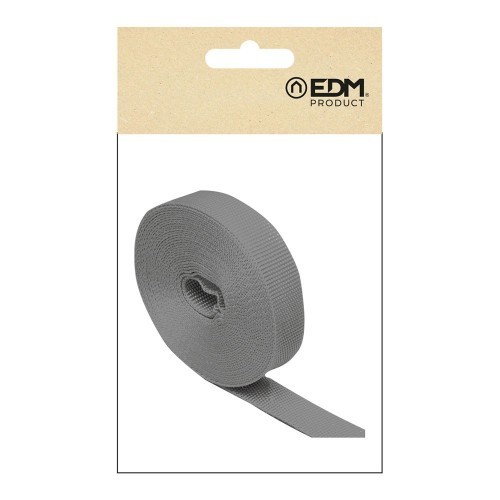 Cinta Persiana Polipropileno 18mmx6m Gris EDM
