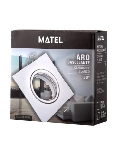 Kit aro basculante cuadrado blanco - 1 2