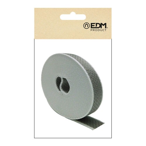 Cinta Persiana Polipropileno 22mmx6m Gris Blanco EDM