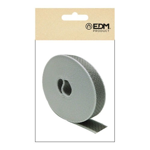 Cinta Persiana Polipropileno 22mmx6m Gris Blanco EDM