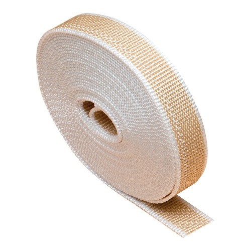 Cinta Persiana Polipropileno 22mmx6m Beige Blanco EDM