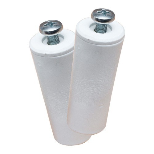 Tope Persianas Enrollables Poliestireno 40x20mm Blanco 2 Uds EDM