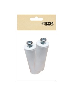 Tope Persianas Enrollables Poliestireno 40x20mm Blanco 2 Uds EDM 2