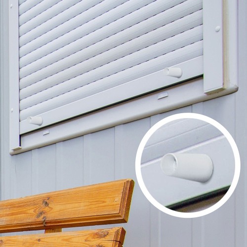 Tope Persianas Enrollables Poliestireno 40x20mm Blanco 2 Uds EDM