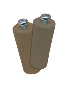 Tope Persiana Poliestireno 40x20mm Marrón 2 Uds EDM