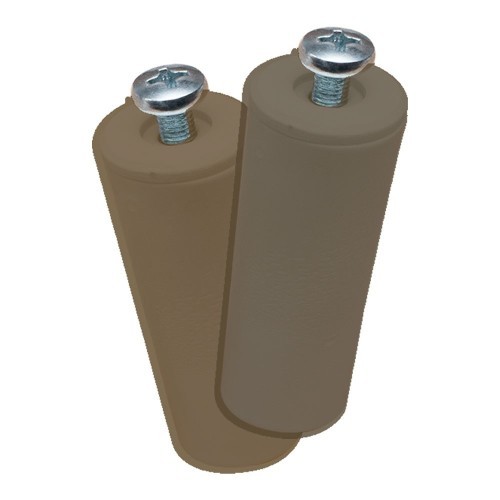 Tope Persiana Poliestireno 40x20mm Marrón 2 Uds EDM