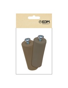 Tope Persiana Poliestireno 40x20mm Marrón 2 Uds EDM 2