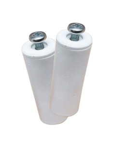 Tope Persiana Poliestireno 60x20mm Blanco 2 Uds EDM