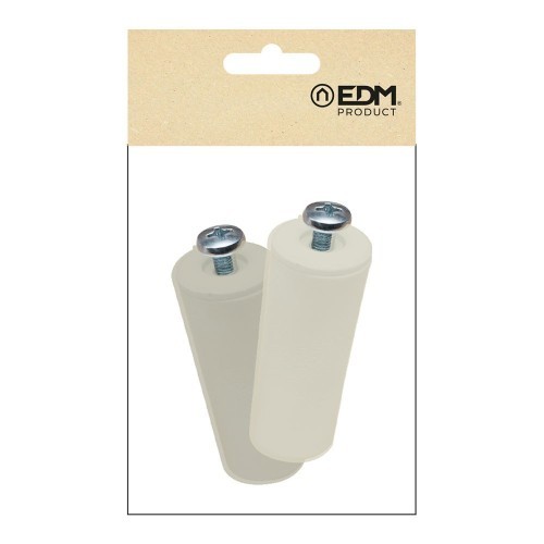 Tope Persiana Poliestireno 60x20mm Marfil 2 Uds EDM
