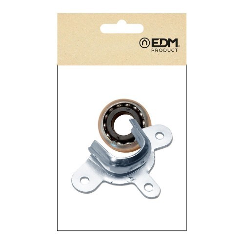 Soporte Acero Zincado 12mm 28mm 68x40mm Rodamiento EDM
