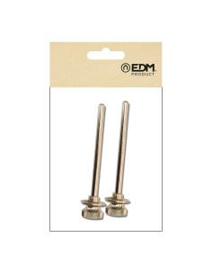 Seguro Acero 120x25x8mm Cromado Persianas 2 Uds EDM 2