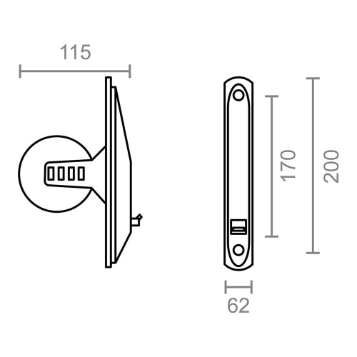 Recogedor Poliestireno 200x115x60mm Blanco Grande EDM