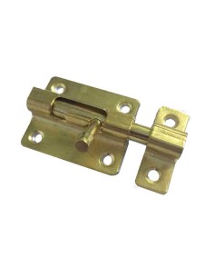 Cerrojo Pasador Acero 35mm Dorado Reforzado EDM