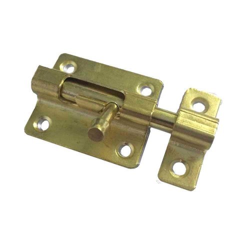 Cerrojo Pasador Acero 50mm Dorado Reforzado EDM