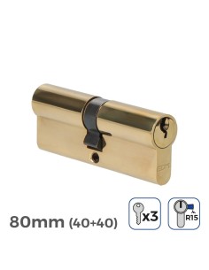 Bombín Latón 80mm 17mm Leva Larga R15 3 Llaves EDM