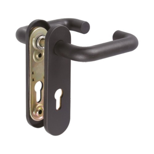 Manivela Nylon 172x46.5mm Negro Cuadradillo Acero 9x9x140mm EDM