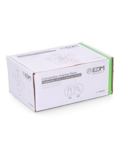 Candado Latón 40x10x35mm Arco 6mm 23x25mm 5 Uds 5 Llaves EDM 2