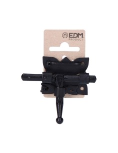 Cerrojo Pasador Acero Base 50mm Pasador 80mm Negro EDM