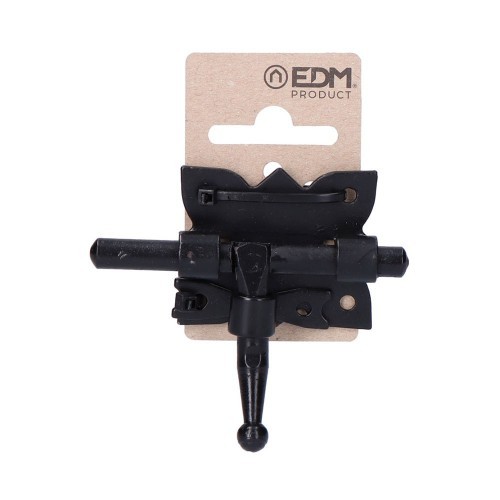 Cerrojo Pasador Acero Base 50mm Pasador 80mm Negro EDM