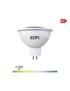 Bombilla LED Dicroica MR16 5W 12V 450lm 3200K Luz Cálida EDM