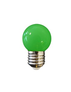 Bombilla LED Esférica E27 1W 80lm Luz Verde EDM