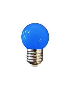 Bombilla LED Esférica E27 1W 80lm Luz Azul EDM